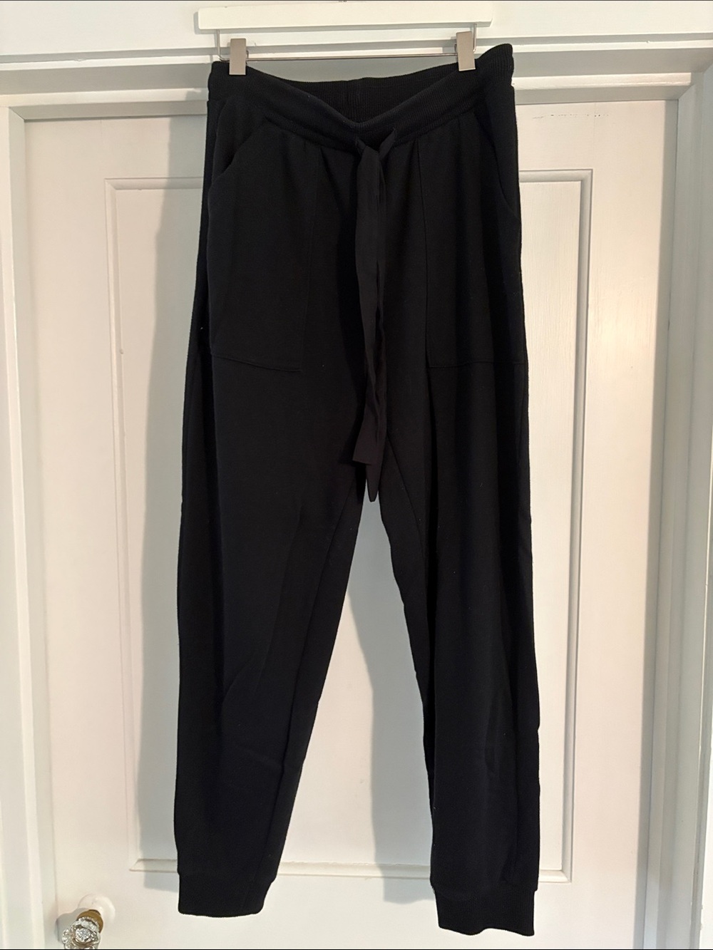 Banana Republic Black Tie-Waist Joggers